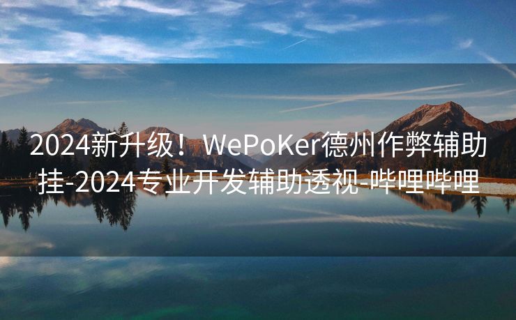 2024新升级！WePoKer德州作弊辅助挂-2024专业开发辅助透视-哔哩哔哩